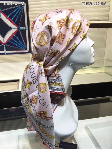 louis vuitton inspired lv headscarf|Louis Vuitton ladies scarf.